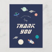 Kosmische Feier Danke an die Postkarte (Vorderseite)