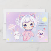 Kosmische Feier Einladung (Vorderseite)