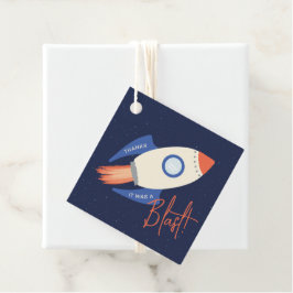 Kosmische Feier Geburtstagsparty Gunst Tags Geschenkanhänger