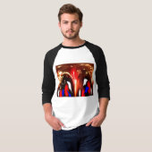 Kosmische Feier T-Shirt (Vorne ganz)