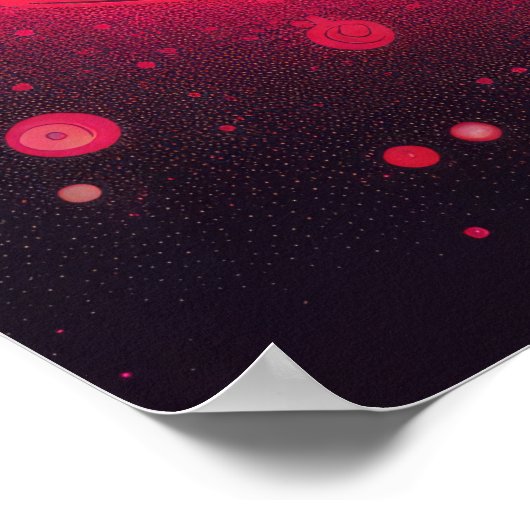 Kosmische Feline: Der Sternenhimmel Poster (Ecke)