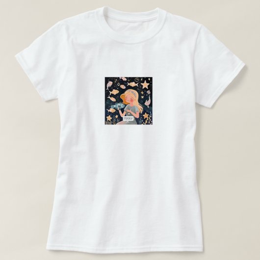 Kosmische Fische T-Shirt (Design vorne)