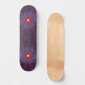 Kosmische Flammenexplosion Mandala Skateboard (Vorderseite)