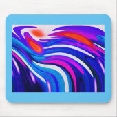 Kosmische Fließkunst Mousepad (Vorne)