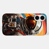 Kosmische Flucht - Fall des Retro-Astronauten Case-Mate iPhone Hülle (Rückseite (Horizontal))