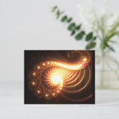 Kosmische Frage Postkarte (Stehend Vorderseite)