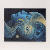 Kosmische Frau im neuen Zeitalter Puzzle (Horizontal)