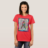Kosmische Freude Collage T-Shirt (Vorne ganz)
