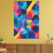 Kosmische Fusion in Bewegung Leinwanddruck (Insitu (Wohnzimmer))