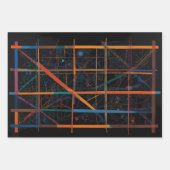 Kosmische Fusion - Planeten und Neutronen Geschenkpapier Set (Vorderseite)