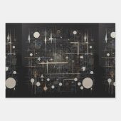 Kosmische Fusion - Planeten und Neutronen Geschenkpapier Set (Vorderseite)