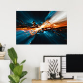 Kosmische Fusion Poster (Heimbüro)