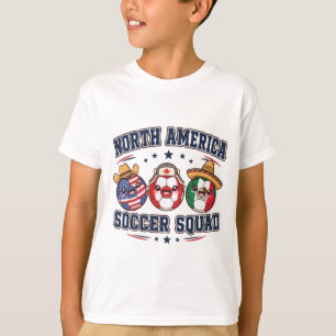 Kosmische Fußballstars Alien- und Skelett-Fußball T-Shirt