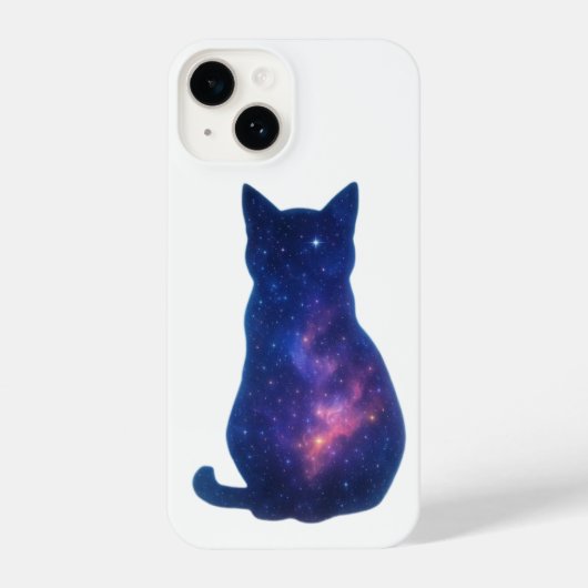 Kosmische Galaxie Cat iPhone Case iPhone Hülle (Rückseite)