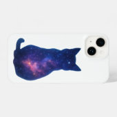 Kosmische Galaxie Cat iPhone Case iPhone Hülle (Rückseite (Horizontal))