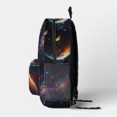 Kosmische Galaxie Druck Schneiden Nähtasche Bedruckter Rucksack (Rechts)