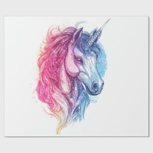 Kosmische Galaxie Einhorn (1) Geschenkpapier