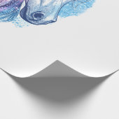 Kosmische Galaxie Einhorn (1) Geschenkpapier (Ecke)