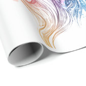 Kosmische Galaxie Einhorn (1) Geschenkpapier (Rolleneckpunkt)