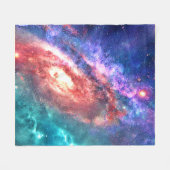 Kosmische Galaxie Fleecedecke (Vorderseite (Horizontal))