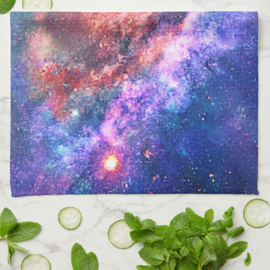 Kosmische Galaxie Geschirrtuch (Gefaltet)