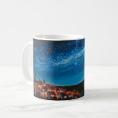 Kosmische Galaxie Himmel über Village Tasse (Vorderseite Links)