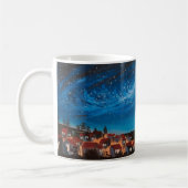 Kosmische Galaxie Himmel über Village Tasse (Links)