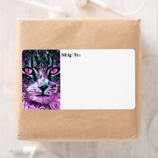 Kosmische Galaxie Katzenröcke Lila und grün (Insitu)