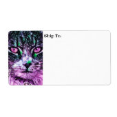 Kosmische Galaxie Katzenröcke Lila und grün (Vorne)