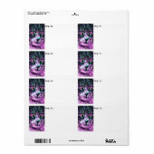 Kosmische Galaxie Katzenröcke Lila und grün (Vorne)