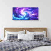Kosmische Galaxie Kunst Leinwanddruck (Insitu (Schlafzimmer))