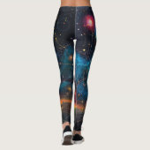 Kosmische Galaxie-Leggings Leggings (Rückseite)