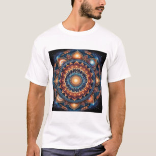Kosmische Galaxie Mandala T-Shirt