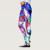 Kosmische Galaxie Muster Bright Multi Color Leggings (Links)