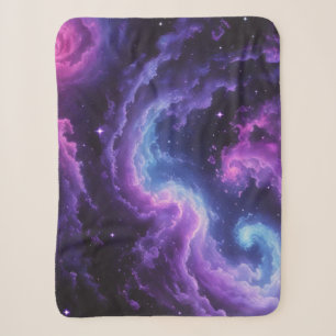 Kosmische Galaxie-Nebel-Abstraktes Raumkunst-Desig Sherpadecke