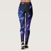 Kosmische Galaxie Planet Traumlandschaft Leggings (Rückseite)