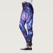 Kosmische Galaxie Planet Traumlandschaft Leggings (Links)