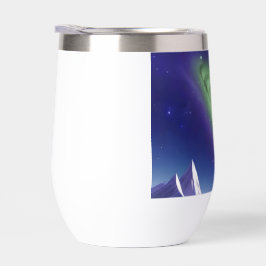 Kosmische Galaxie-Tasse - Grüner Nebel über Lila B