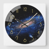 Kosmische Galaxie-Wanduhr