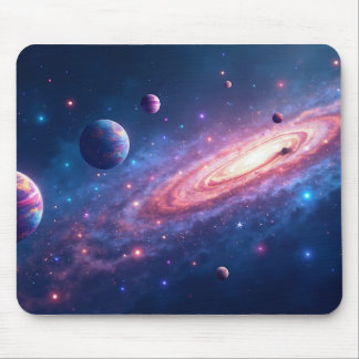 Kosmische Galaxie Weltraum Art Mousepad