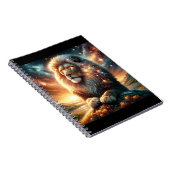 Kosmische Galaxie Weltraum Löwe Stärke Astrologie Notizblock (Rechte Seite)