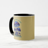 Kosmische Galaxienpilze • Whimsical Fantasy-Pilze Tasse (Vorderseite Links)
