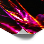 Kosmische Geisha im Neon‑Traumland Poster (Ecke)