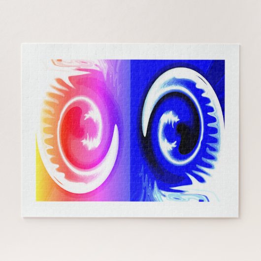 Kosmische Geister tanzende Kunst Puzzle (Horizontal)