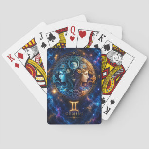 Kosmische Gemini Spielkarten