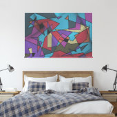 Kosmische Geometrie Explosion Leinwanddruck (Insitu (Schlafzimmer))