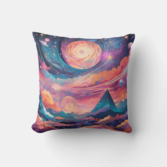 Kosmische Geometrie Kissen (Vorderseite)