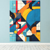 Kosmische Geometrie Leinwanddruck (Insitu (Holzboden))