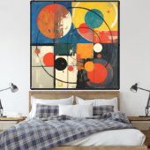 Kosmische Geometrie Leinwanddruck (Insitu (Schlafzimmer))