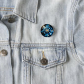 Kosmische Geometrie Mandala Stern Universum Abstra Button (Beispiel)